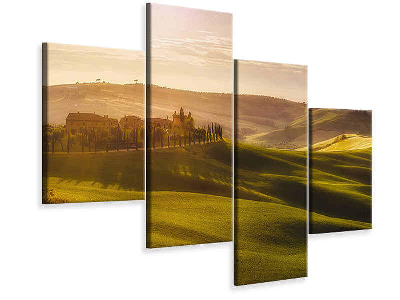 modern-4-piece-canvas-print-waves-of-light