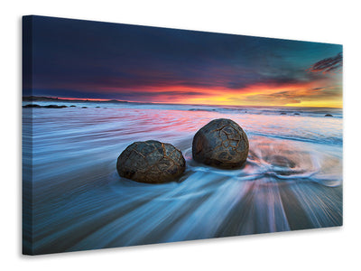 4-piece-canvas-print-moeraki-boulders-ii