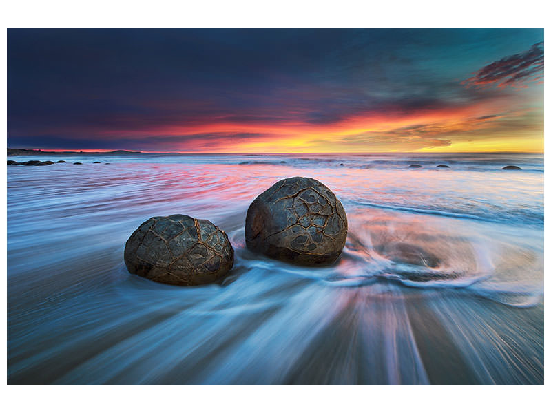 4-piece-canvas-print-moeraki-boulders-ii