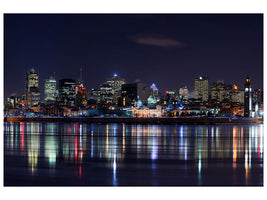 panoramic-3-piece-canvas-print-montreal-night