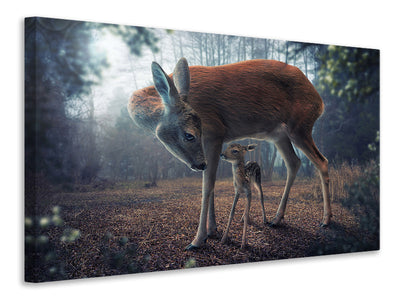 3-piece-canvas-print-mother-and-fawn