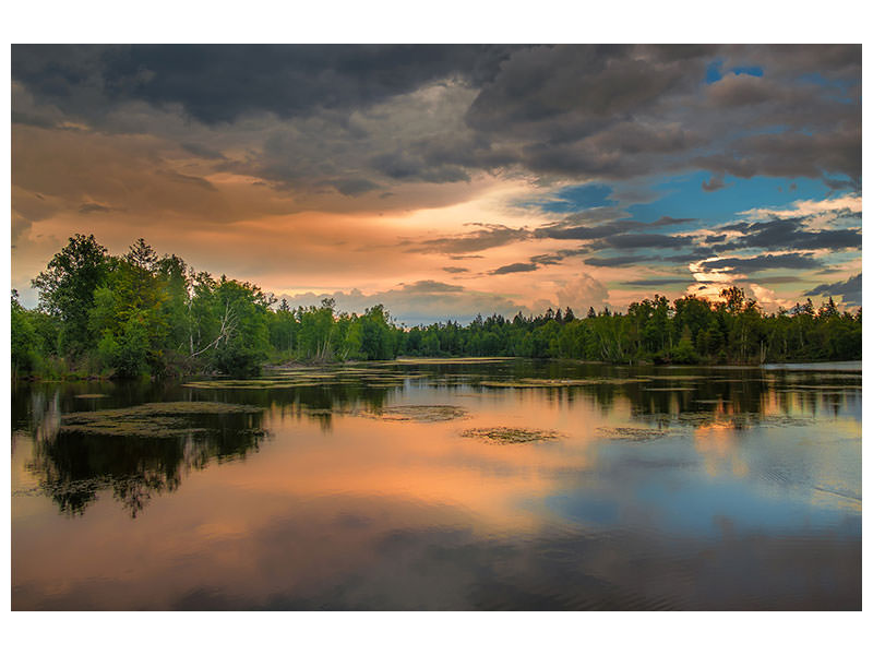 modern-4-piece-canvas-print-mystic-lake