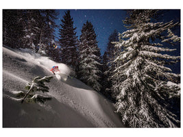 4-piece-canvas-print-night-powder-turns-with-adrien-coirier