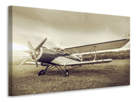 3-piece-canvas-print-nostalgic-aircraft-in-retro-style