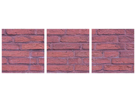 panoramic-3-piece-canvas-print-lacquered-clinker-bricks