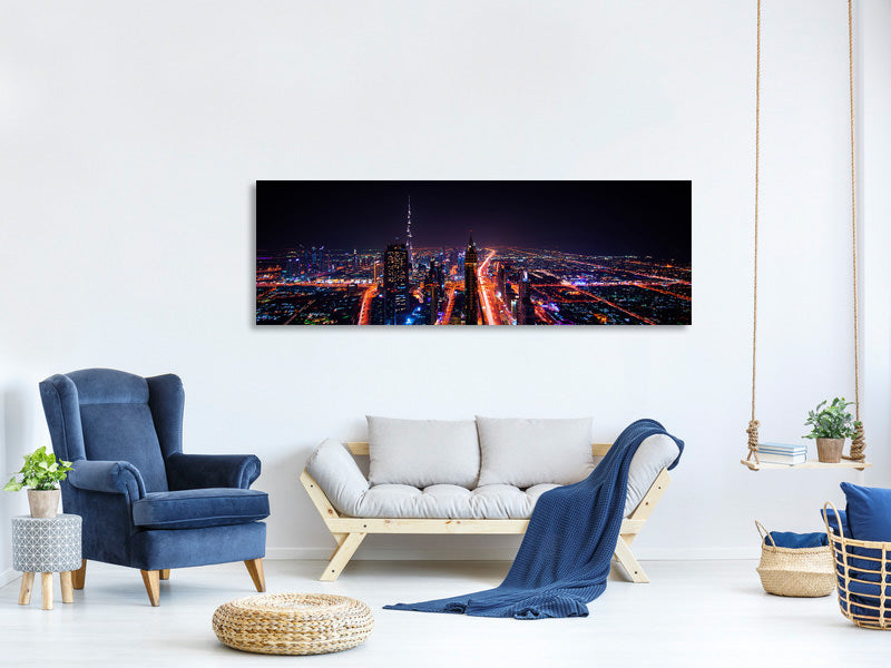 panoramic-canvas-print-the-colorful-lights-of-dubai