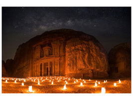 panoramic-3-piece-canvas-print-petra-by-night