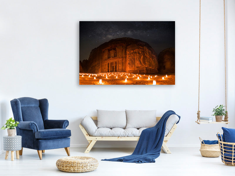 modern-3-piece-canvas-print-petra-by-night