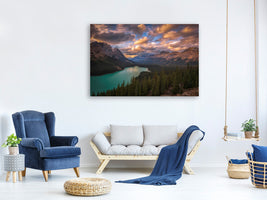 panoramic-canvas-print-peyto-lake-at-dusk