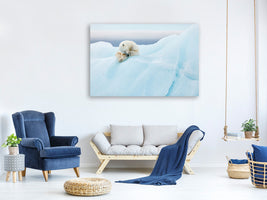 3-piece-canvas-print-polar-bear-grooming