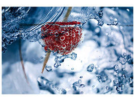 3-piece-canvas-print-raspberry-in-the-water