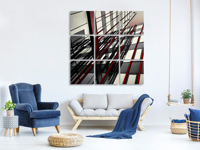 canvas-print-red-lines