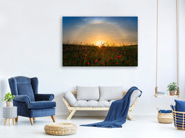5-piece-canvas-print-red-poppies-and-sunrise