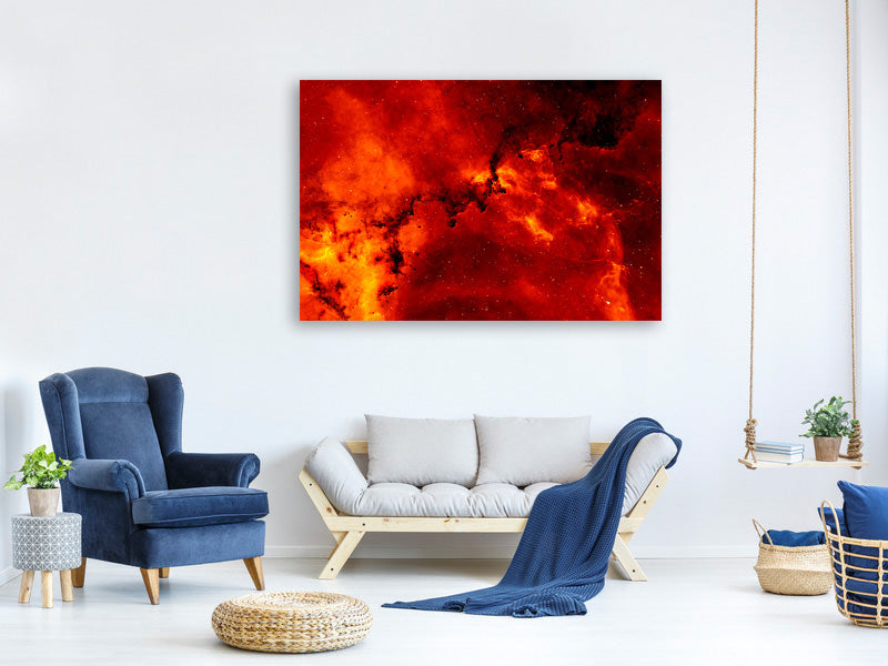 3-piece-canvas-print-red-starry-sky