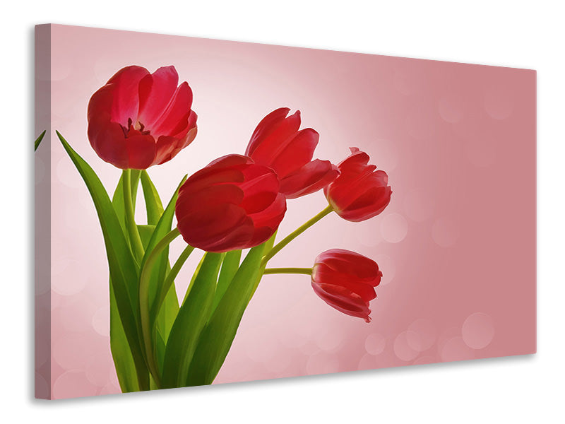 modern-4-piece-canvas-print-red-tulips-bouquet