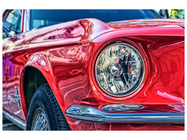 panoramic-3-piece-canvas-print-red-vintage-car