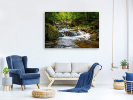 panoramic-canvas-print-relaxation-at-the-waterfall-ii