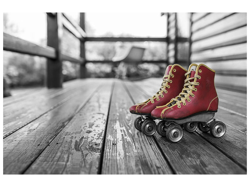 3-piece-canvas-print-retro-roller-skates