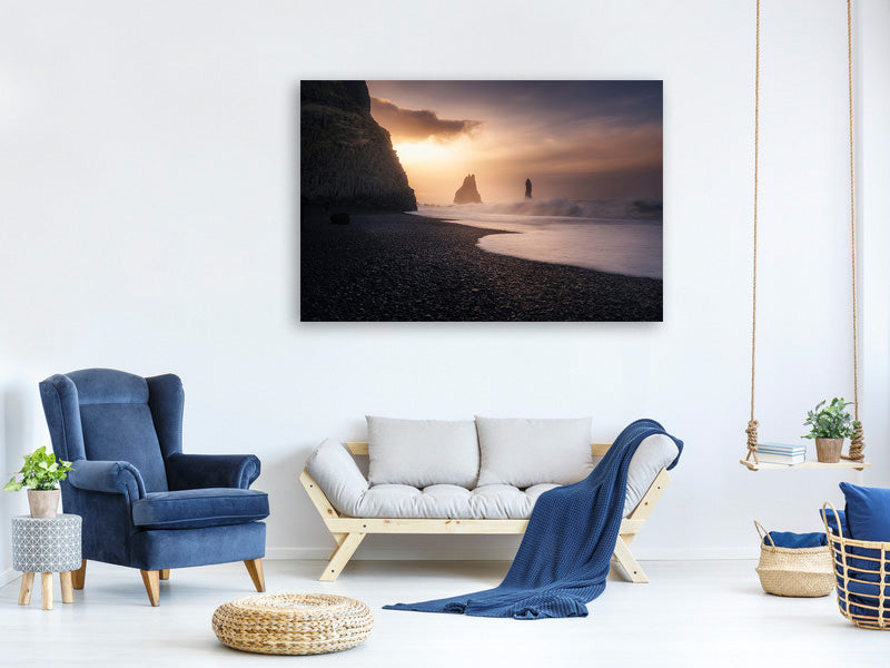 5-piece-canvas-print-reynisfjara-sunrise