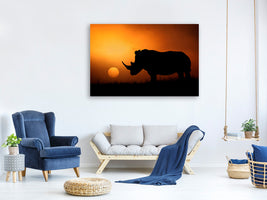 4-piece-canvas-print-rhino-sunrise