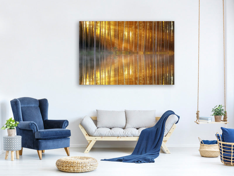 4-piece-canvas-print-romantic-mood-in-the-forest