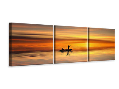 modern-3-piece-canvas-print-boat-in-the-golden-light