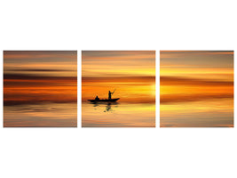 modern-3-piece-canvas-print-boat-in-the-golden-light