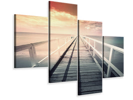 panoramic-3-piece-canvas-print-romantic-wooden-walkway
