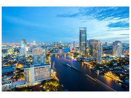 panoramic-3-piece-canvas-print-skyline-bangkok-at-dusk