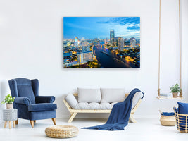 5-piece-canvas-print-skyline-bangkok-at-dusk
