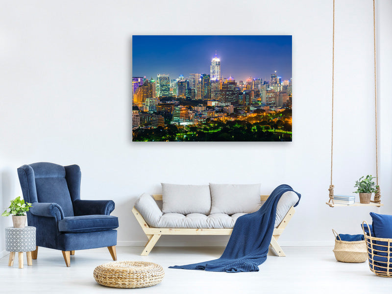 modern-4-piece-canvas-print-skyline-one-night-in-bangkok