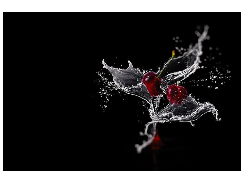 panoramic-3-piece-canvas-print-sparkling-cherries