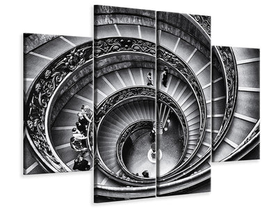 modern-4-piece-canvas-print-stairs-in-the-vatican