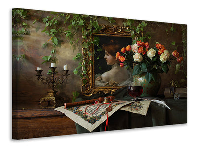 3-piece-canvas-print-still-life-with-flowers-and-picture