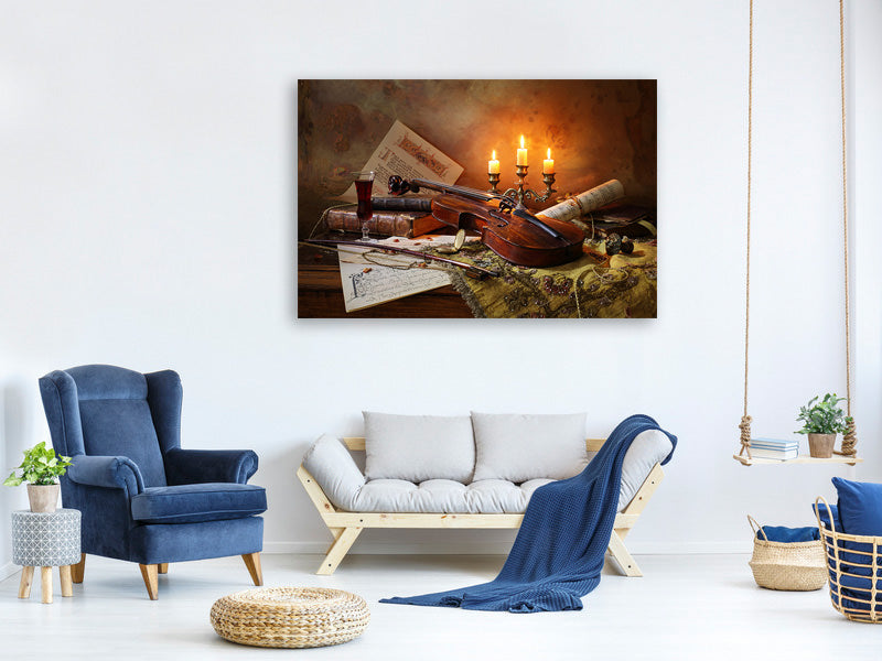 modern-3-piece-canvas-print-still-life-with-violin-and-candles