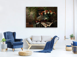 modern-4-piece-canvas-print-still-life-with-violin-and-flowers-ii