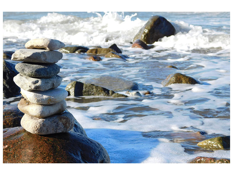 3-piece-canvas-print-stone-pile-at-the-sea