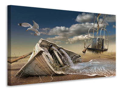 modern-4-piece-canvas-print-stranded-wreck