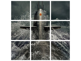 4-piece-canvas-print-submarine