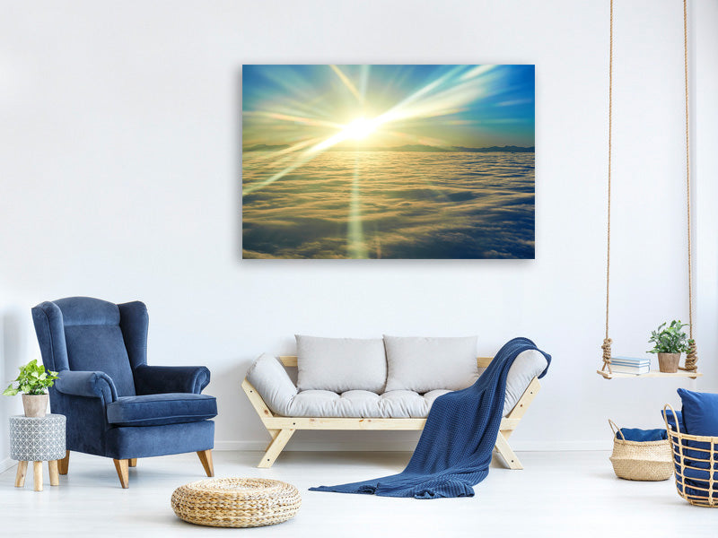 4-piece-canvas-print-sunrise-above-the-clouds