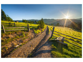 modern-4-piece-canvas-print-sunrise-at-mountain