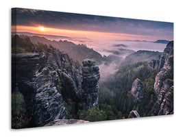 modern-4-piece-canvas-print-sunrise-on-the-rocks