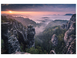 5-piece-canvas-print-sunrise-on-the-rocks
