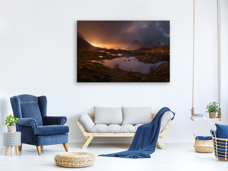 4-piece-canvas-print-sunrise-over-lofoten