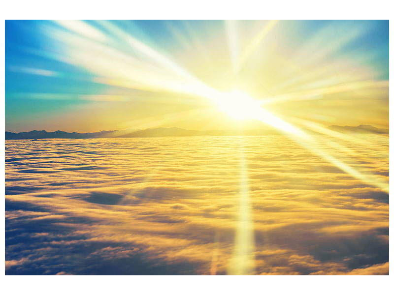 panoramic-3-piece-canvas-print-sunset-above-the-clouds