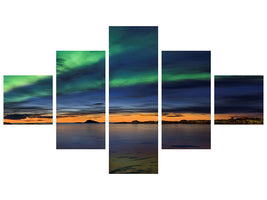 modern-3-piece-canvas-print-sunset-at-andenes