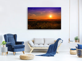 4-piece-canvas-print-sunset-at-the-flower-field