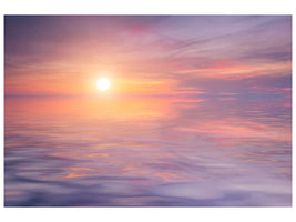 panoramic-3-piece-canvas-print-sunset-by-the-lake