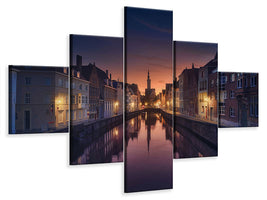 modern-3-piece-canvas-print-sunset-in-brugge