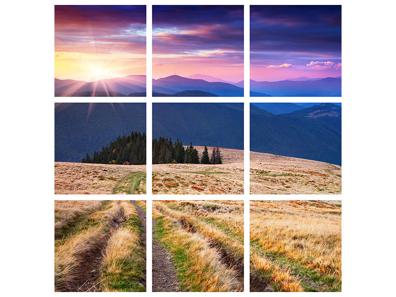 canvas-print-sunset-in-the-mountain-scenery